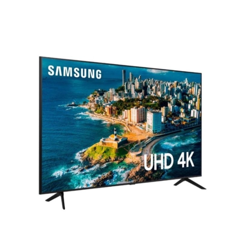 Smart TV Samsung 55" UHD 4K 55CU7700 2023 Processador Crystal 4K Gaming Hub Visual Livre de Cabos 3 HDMI 3 USB Wi-Fi Integrado Tela sem Limites Alexa Built In Controle Único