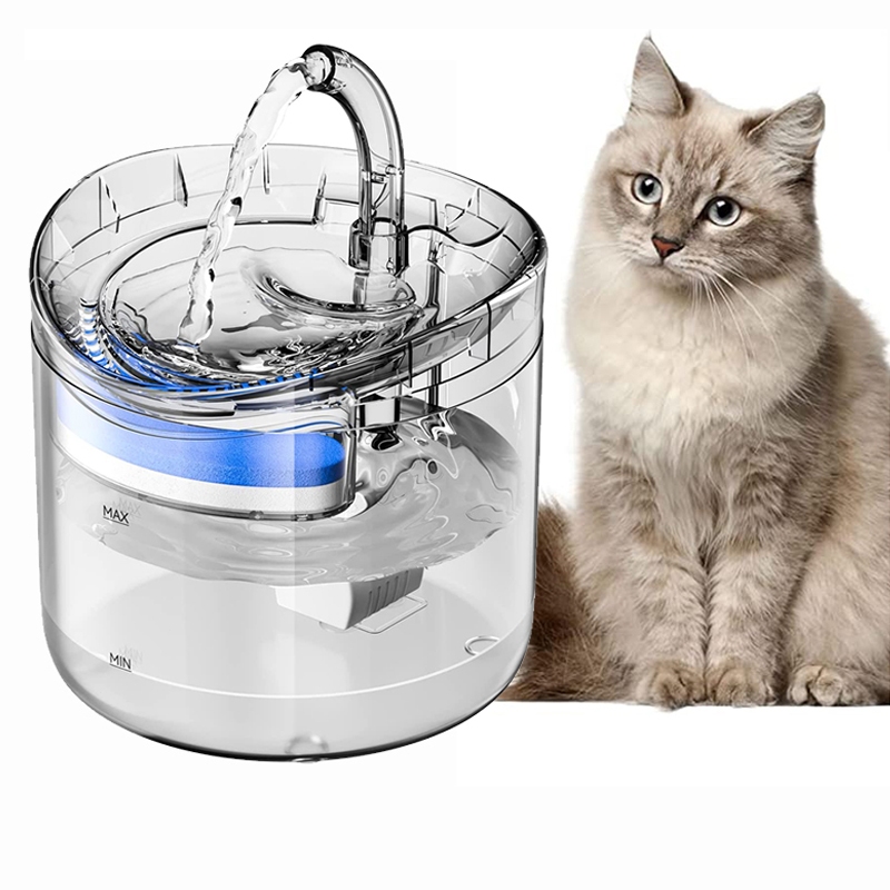 Bebedouro gato Bomba de água silenciosa ajustável de volume de água filtrada circulante automática alimentador de água inteligente para animais de estimação