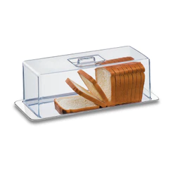 Porta Pão Rocambole E Torta Fria Brinox Atina 40 x 16 cm Aço Inox