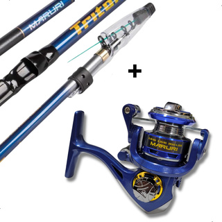 Kit De Pesca Ultra Light Maruri Vara Telescópica 2,40m + Molinete Micro Triton Carretel Alumínio em Oferta na Shopee
