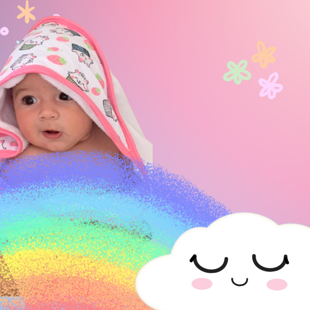 Kit 3 Unidades - Toalha de Banho Bebê Recém Nascido Infantil Felpuda com Capuz em Malha de Algodão