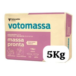 CIMENTO PRONTO USO PARA REBOCAR REVESTIR E ASSENTAR TIJOLOS 5 KG VOTORAM -PR em Oferta na Shopee