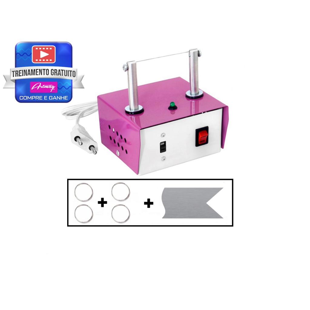 Máquina De Cortar Fita E De Fazer Fuxico + 4 Refis