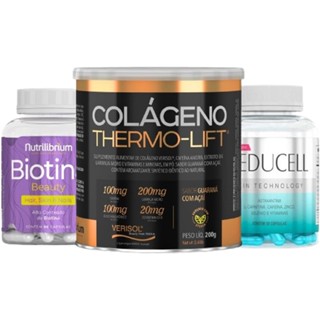 Colágeno Thermo Lift Verisol Laranja Moro Coq10 + Biotina + Reducell L-Carnitina Cafeína - Nutrilibrium