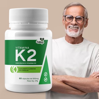 Vitamina K2 Mk7 Cálcio + vitamina D3 Menaquinona-7  VITTAGE em Oferta na Shopee