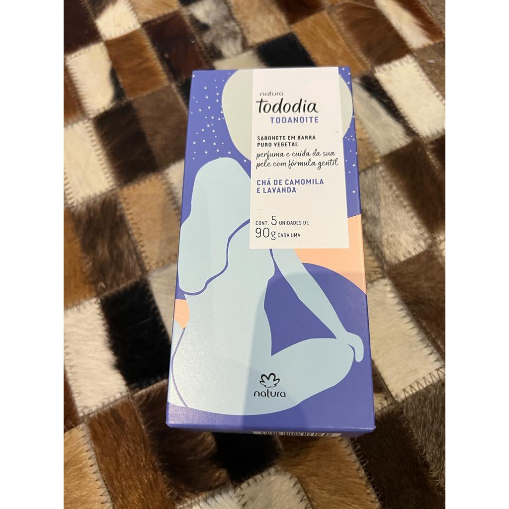 Sabonete Natura Tododia Todanoite Chá de Camomila e Lavanda com 5 unidades