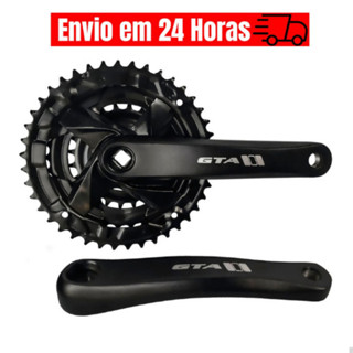 Pedivela Gta Aluminio 7/8/9V Reduzido Coroa Tripla 24/34/42 Bicicleta Bike