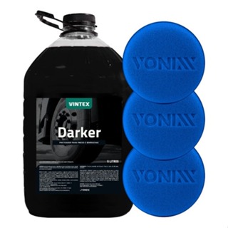Pretinho Darker 5l Vintex Automotivo Proteção + 3 Aplicador de Espuma Vonixx em Oferta na Shopee
