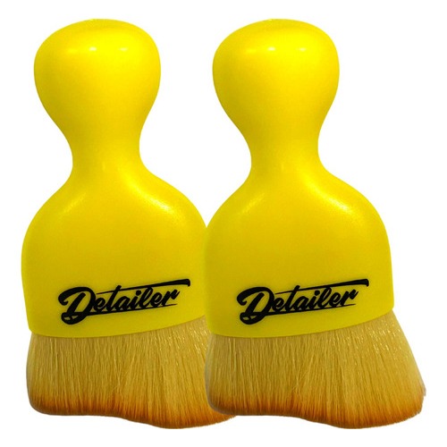 2 Pincel Interior Brush Limpeza Interna Carro Detailer