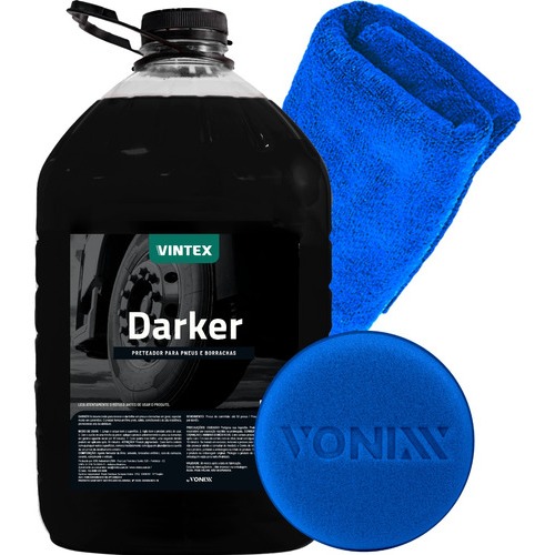 Darker 5L Vintex Pneu Pretinho Revitalizador Pano Aplicador Vonixx em Oferta na Shopee