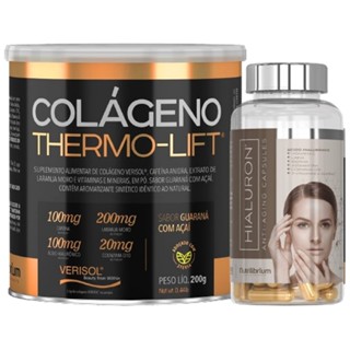 Colágeno Hidrolisado Verisol Thermo Lift 200g + Ácido Hialurônico Cápsulas