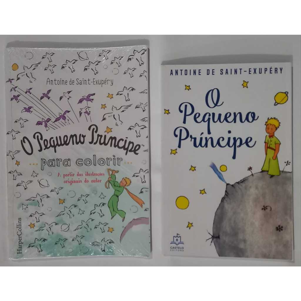 Kit 2 Livros O PEQUENO PRÍNCIPE : 1 Livro O PEQUENO PRÍNCIPE e 1 Livro O PEQUENO PRÍNCIPE para Colorir