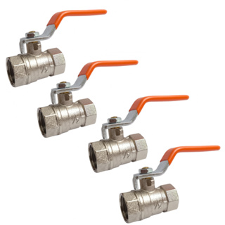 Kit 4 Registros de Esfera Válvula 1/2 Polegada Em Metal Água em Oferta na Shopee