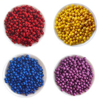 Miçanga Perola Emborrachada Cintilante 8MM