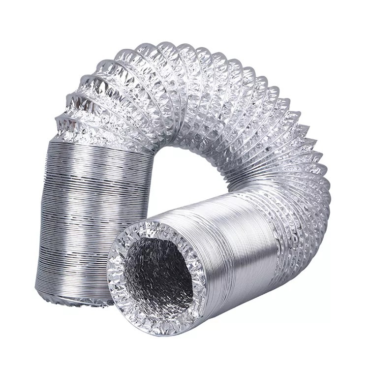 Duto Flexível Aluminizado 4 Polegadas / 100mm Rolo 3 metros Tubo