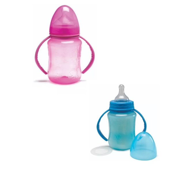 Mamadeira Pepeta C/ Alça 240 ML - Gorduchinha Bico Redondo