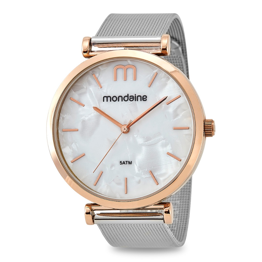 Relógio Mondaine Feminino Prata / Rose 53780Lpmvge2 - Watches