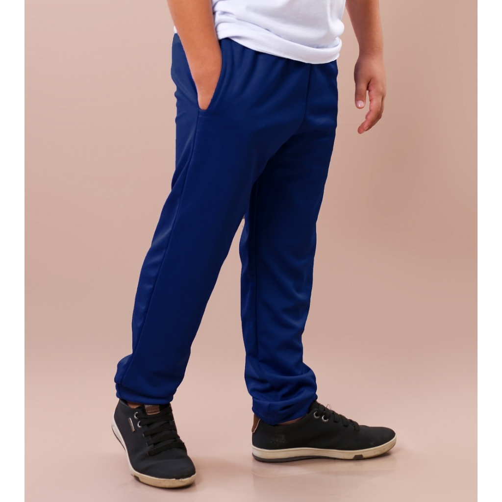 uniforme calça infantil e juvenil helanca uniforme escolar com bolso em Oferta na Shopee