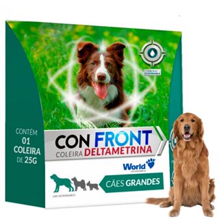 Coleira Antipulga Carrapato Deltametrina Cães 25g Até 60cm - World