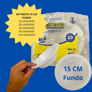 KIT PRATO FUNDO 15 CM COPOZAN ALMOÇO FESTA BOLO CHURRASCO em Oferta na Shopee