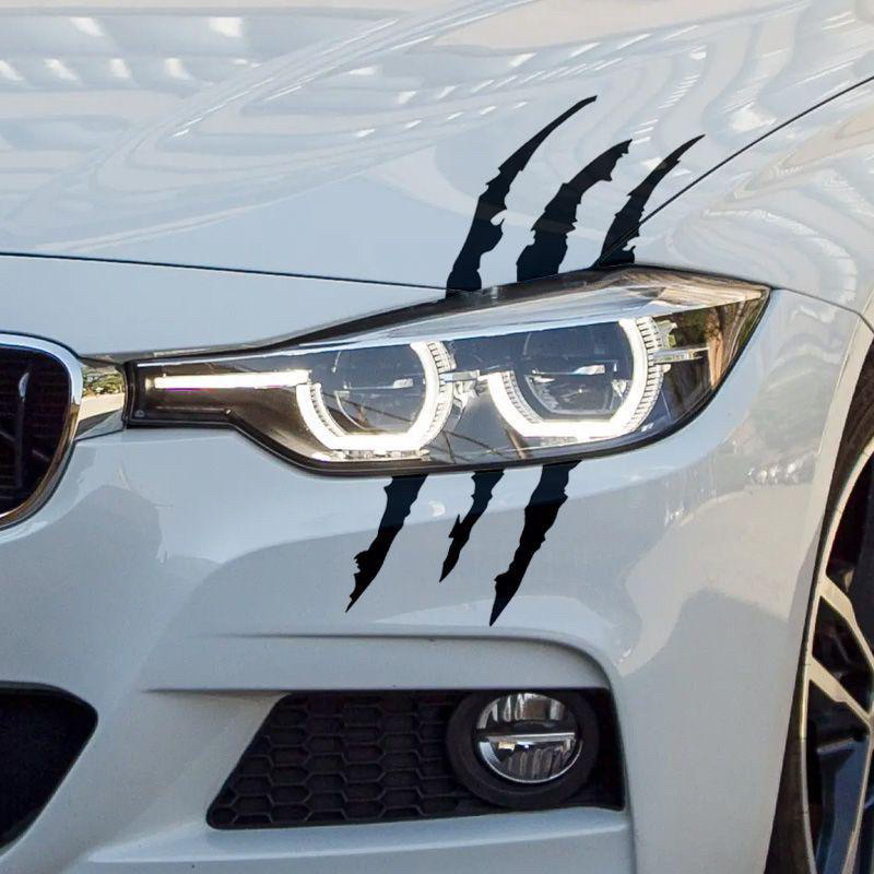 Adesivo Garra Arranhão Riscos Wolverine Para Farol Carro Garras Arranhões Farois em Oferta na Shopee
