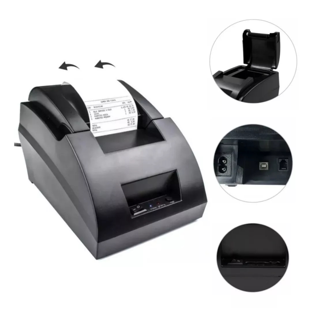 Impressora Termica Usb 58mm Cupom Não Fiscal Ticket Pedido Ifood Pc Bivolt