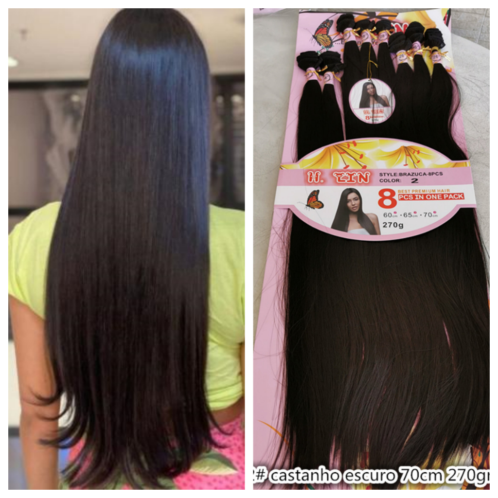 8 telas cor 8# castanho medio (castanho natural )(castanho claro ) liso 70cm 270gramas fibra organico