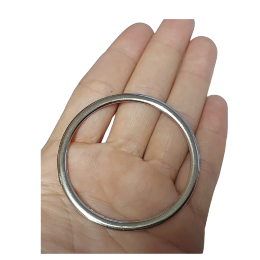 Argola Metal 40mm C/50 unidades Prata ou Dourada - Confecção / Artesanatos