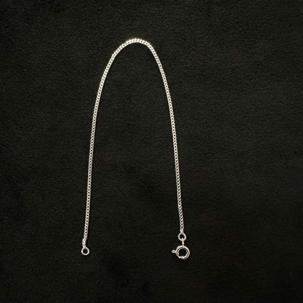 Pulseira Grumet laminada 1,5 mm banhada a prata 50 milésimos — imagem 2 de 2