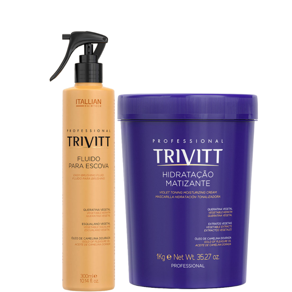 Mascara Hidratação Matizante 1 Kg  Fluido Trivitt Itallian em Oferta na Shopee