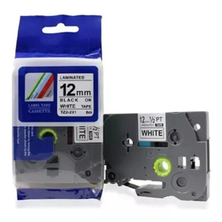 Fita Tze Tz 231 Compativel Para Rotulador Brother Branca 12mm