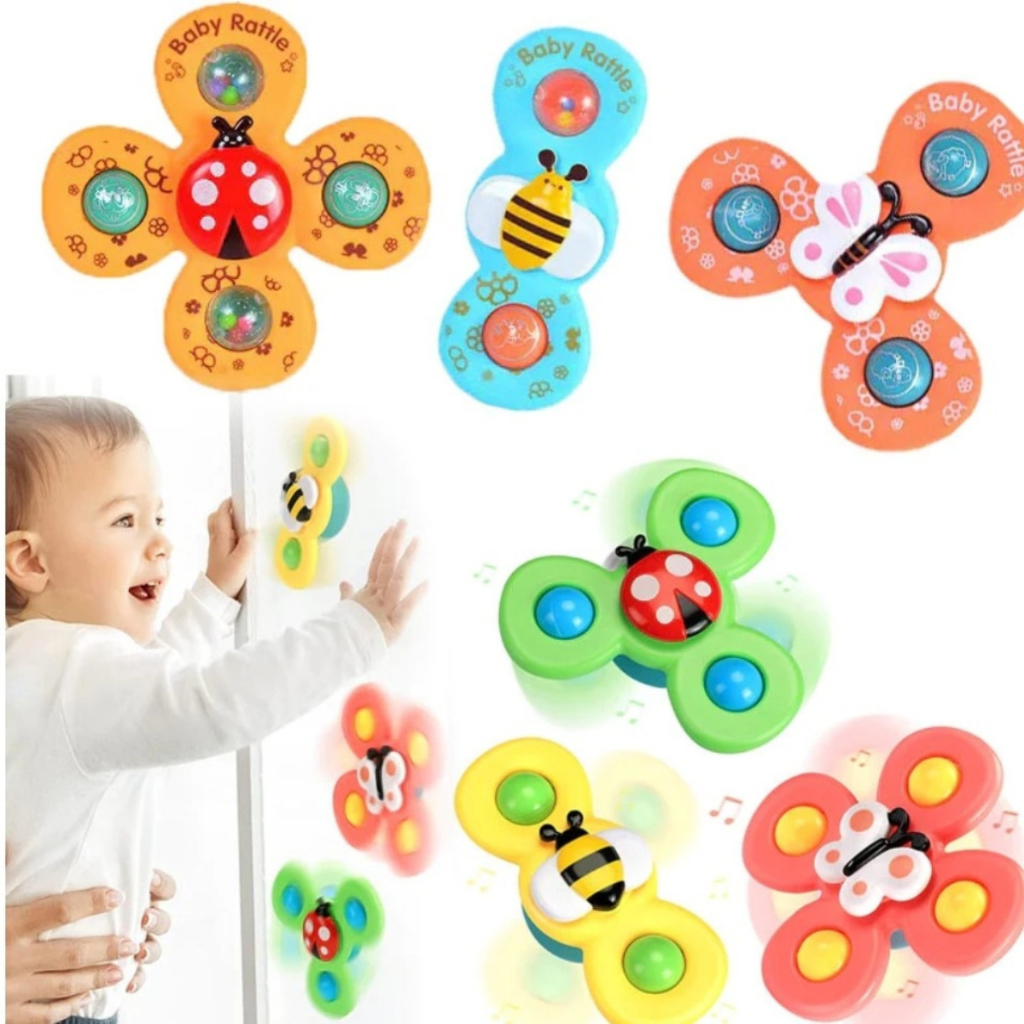 Spinner com Ventosa Brinquedo/Ventosa Interativa para Bebe