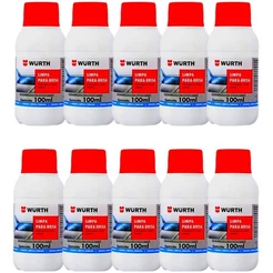 Kit com 10 Unidades Limpa Para-Brisa Liquido Concentrado Wurth 100ml