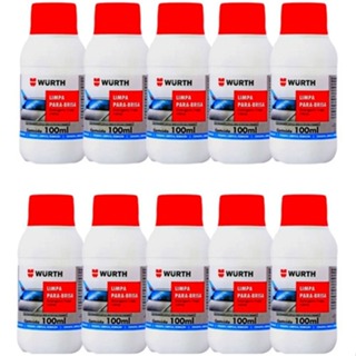 Kit com 10 Unidades Limpa Para-Brisa Liquido Concentrado Wurth 100ml em Oferta na Shopee
