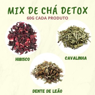 Mix de Chás Diurético e Detox 60g cada