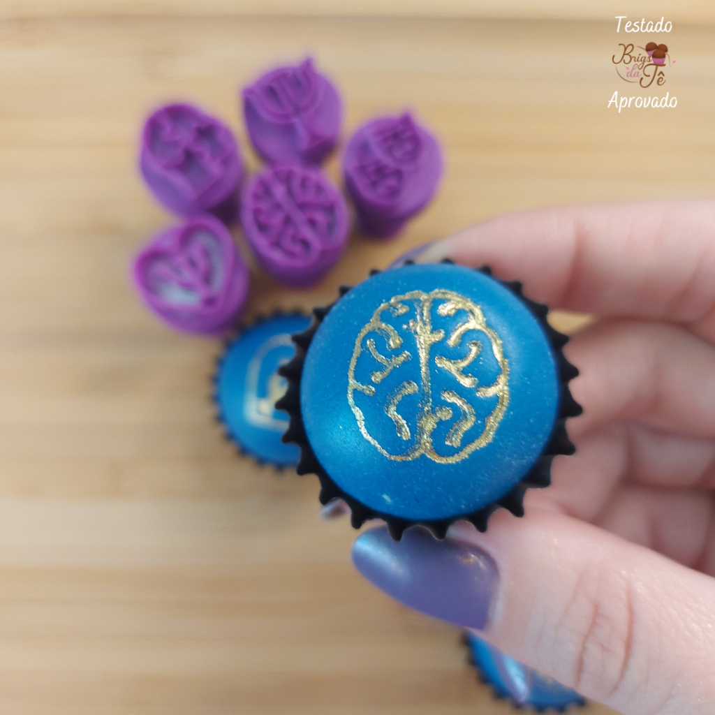 Carimbo para Brigadeiro e Doces - Psicologia - Kit com 5 unidades — imagem 2 de 2