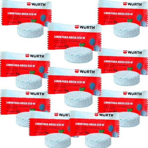 Wurth Limpa Para-brisa 10 Pastilhas Eco-W Efervescente Carro