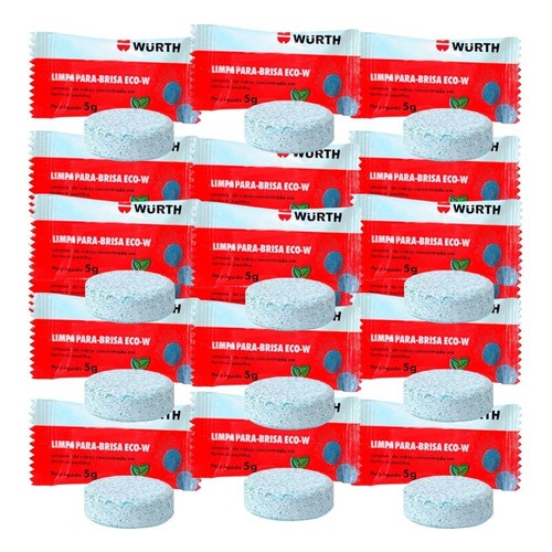 Limpa Para-brisa Em Pastilha Eco - Wurth 5g (20 Unidades) em Oferta na Shopee