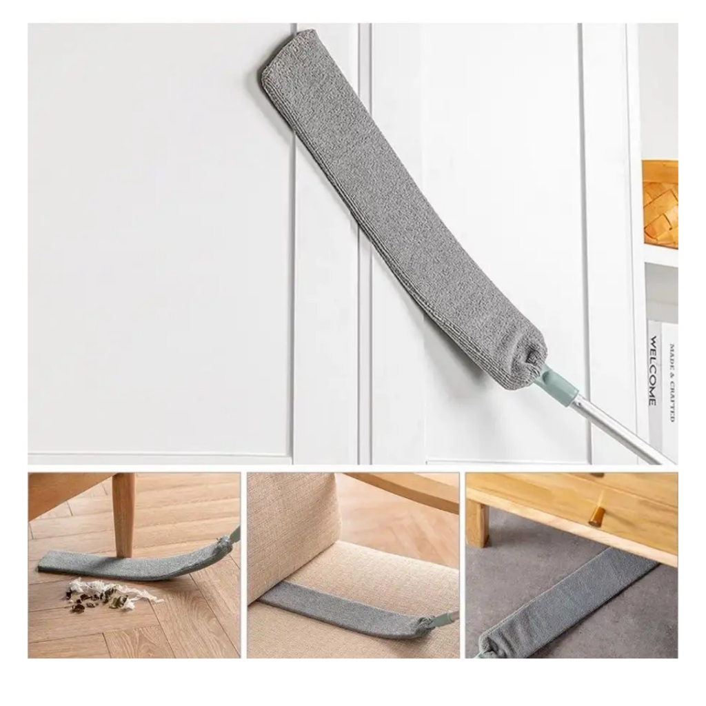 Espanador de Pó Limpa Poeira MOP Flexível Retrátil Limpador Lugar Estreito Dobra em Até 90º
