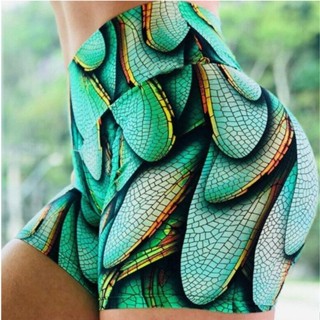 Short de Academia Feminino Suplex Estampado Empina Bumbum Fitness Verão
