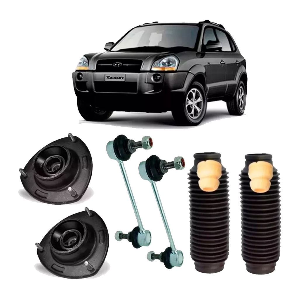 Kit Batente Amortecedor Dianteiro Bieletas Hyundai Tucson 2006 2007 2008 2009 2010 2011 2012 A 2016