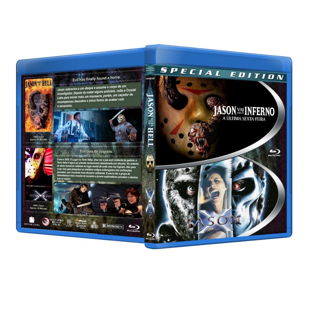 Blu-ray: Jason X + Jason Vai Para O Inferno DUB/LEG [1 DISCO][PERSONALIZADO]