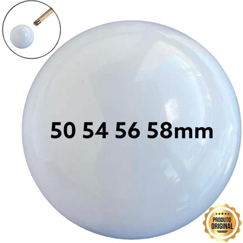 Bola Bolão Branca Creme P Mesa Sinuca Bilhar Snooker 50 54 56 58 mm Lisa Avulsa Solta