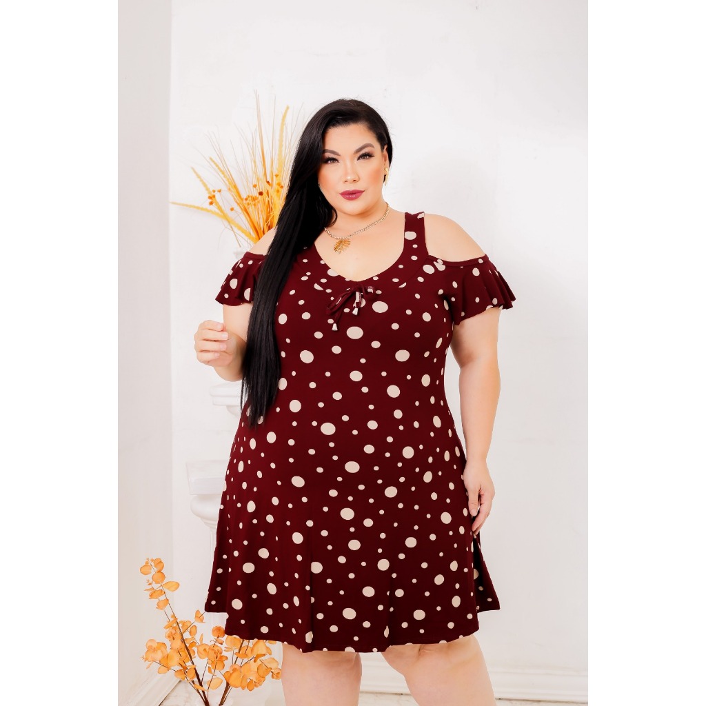 Vestido Ciganinha Plus Size Alça Grossa G1-G2-G3