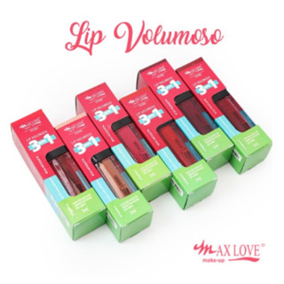 Gloss Lip Volumoso Max Love Make Up 3 em 1 com Vitamina E, Ácido Hialurônico e Rosa Mosqueta 5 ml