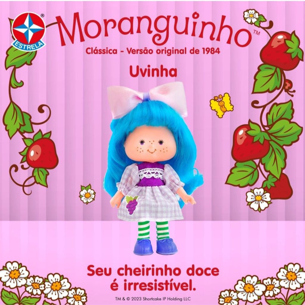 Boneca Moranguinho Uvinha Relançamento 80 Anos - Estrela