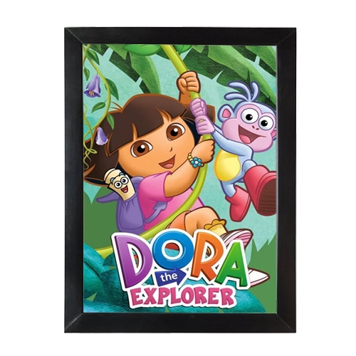 Quadro Decorativo Dora Aventureira – Dora e Botas, Personagens Icônicos, Decoração para Fãs