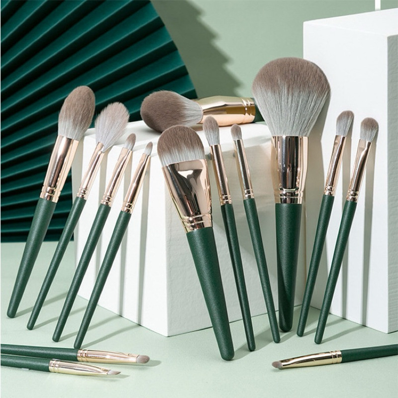 14PC /Set Makeup Brushes Professional Premium Foundation Misturando Pó Facial Blush Eyeshadow Brush em Oferta na Shopee