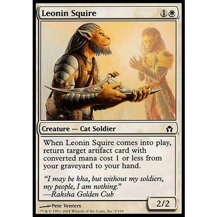 Escudeiro Leonino (Soldado / Felino) - Magic The Gathering