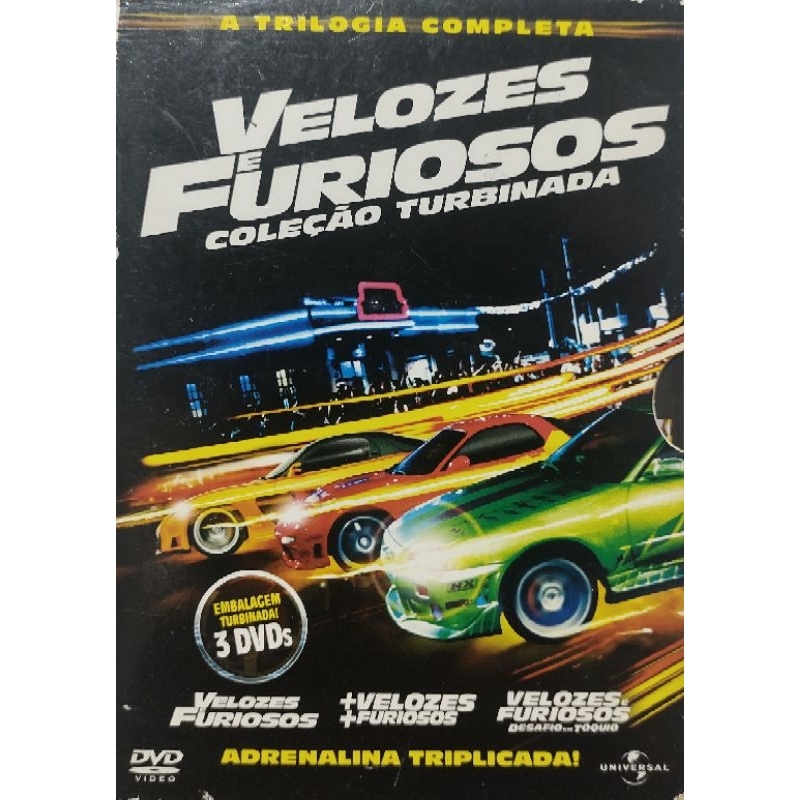 Box Dvd Velozes e Furiosos Coleção Turbinada